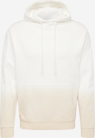 QS Μπλούζα φούτερ σε λευκό: μπροστά