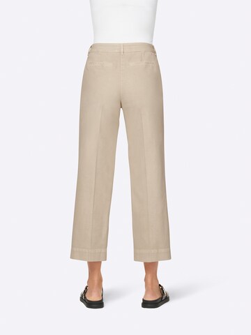 Loosefit Pantalon à plis heine en beige