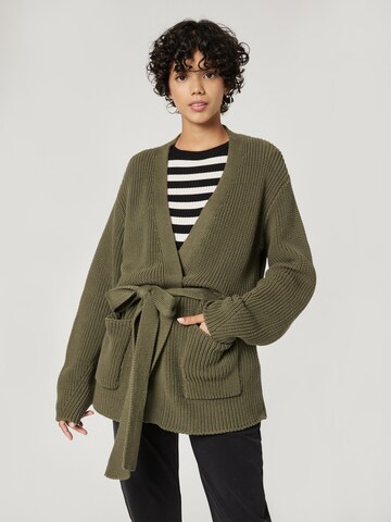 A LOT LESS Knit Cardigan 'Greta' in Green