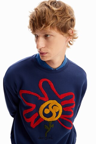 Desigual Sweatshirt 'Moon flower' i blå