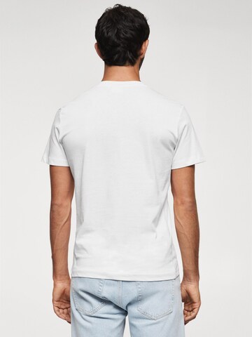 MANGO MAN T-Shirt 'CHELSEA' in Weiß
