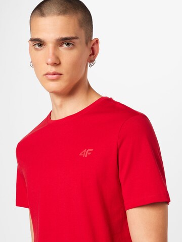 4F Функционална тениска в червено
