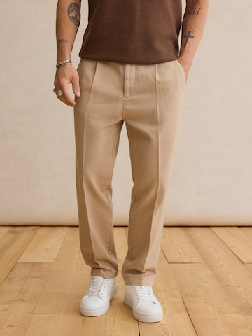 DAN FOX APPAREL Regular Pants 'Jannek' in Beige: front