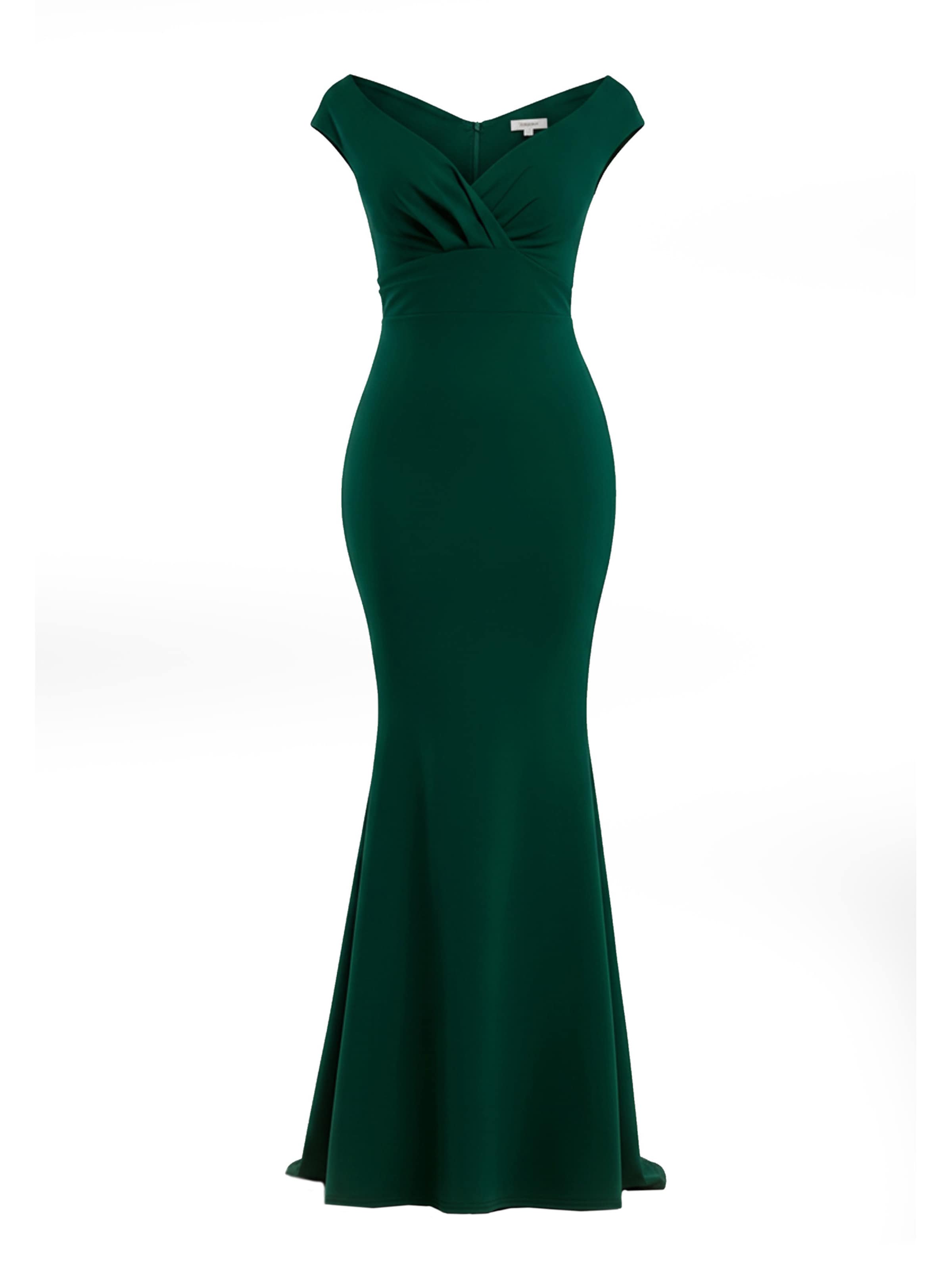 GODDIVA Dress in Green: front