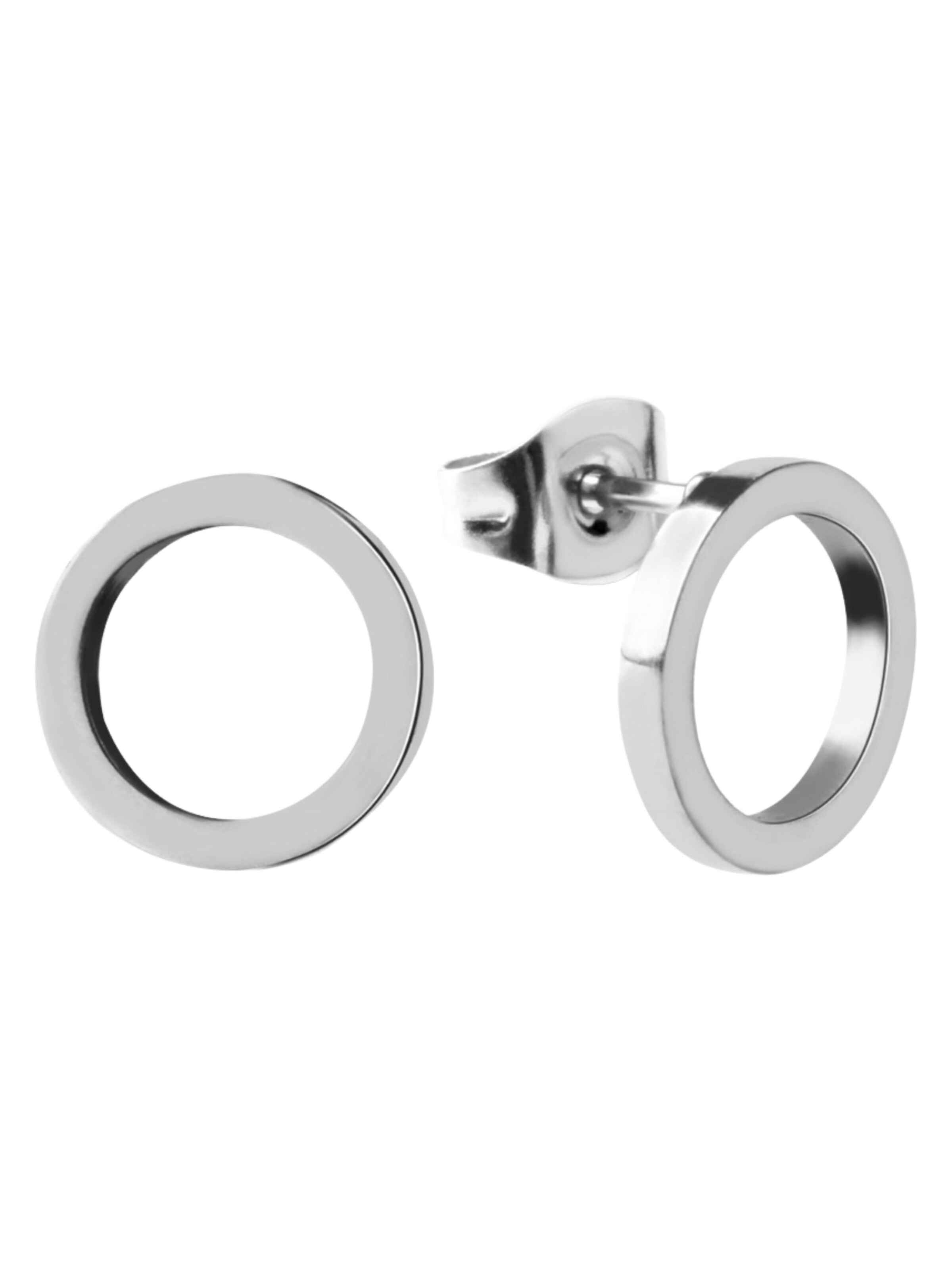 Boucles d'oreilles GOOD.designs en argent : devant