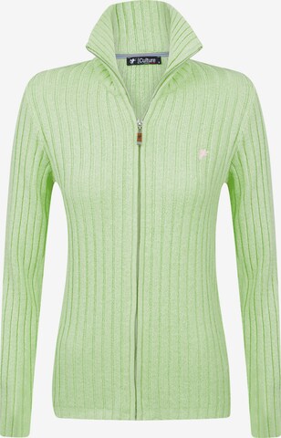 DENIM CULTURE Knit Cardigan in Green: front