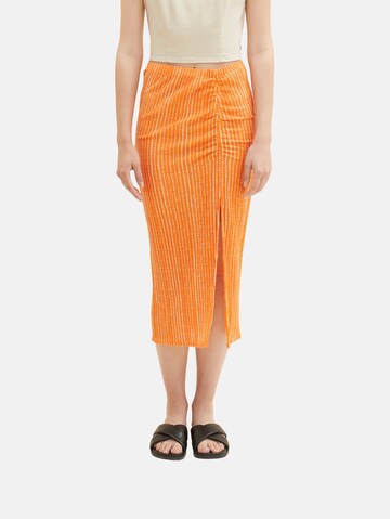 TOM TAILOR DENIM Skirt in Orange: front