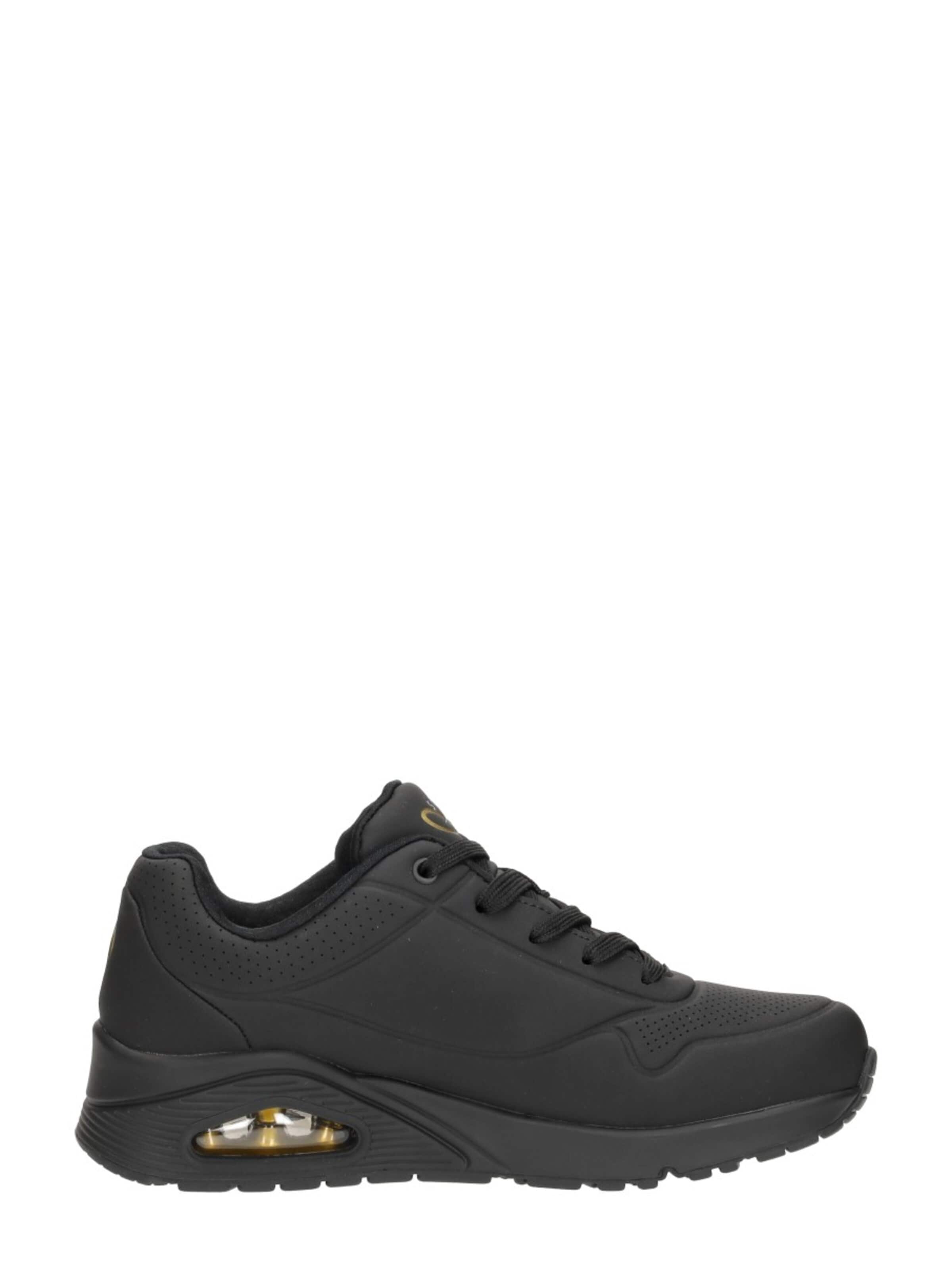 SKECHERS Sneakers laag 'Uno-Golden Heart' in Zwart