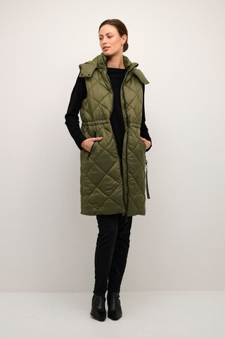 Cream Vest 'Gaiagro' in Green