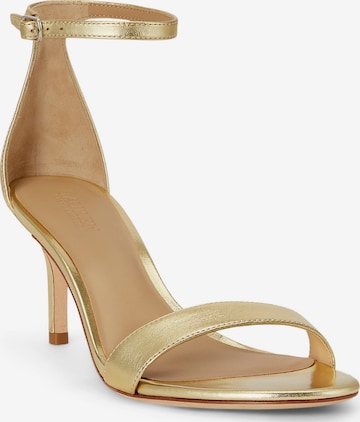 Sandalo con cinturino 'ALLIE' di Lauren Ralph Lauren in oro: frontale