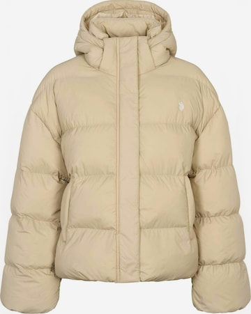 U.S. POLO ASSN. Jacket ' UWGreta ' in Beige: Vorderseite