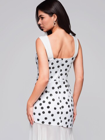 Robe de soirée Ombre en blanc