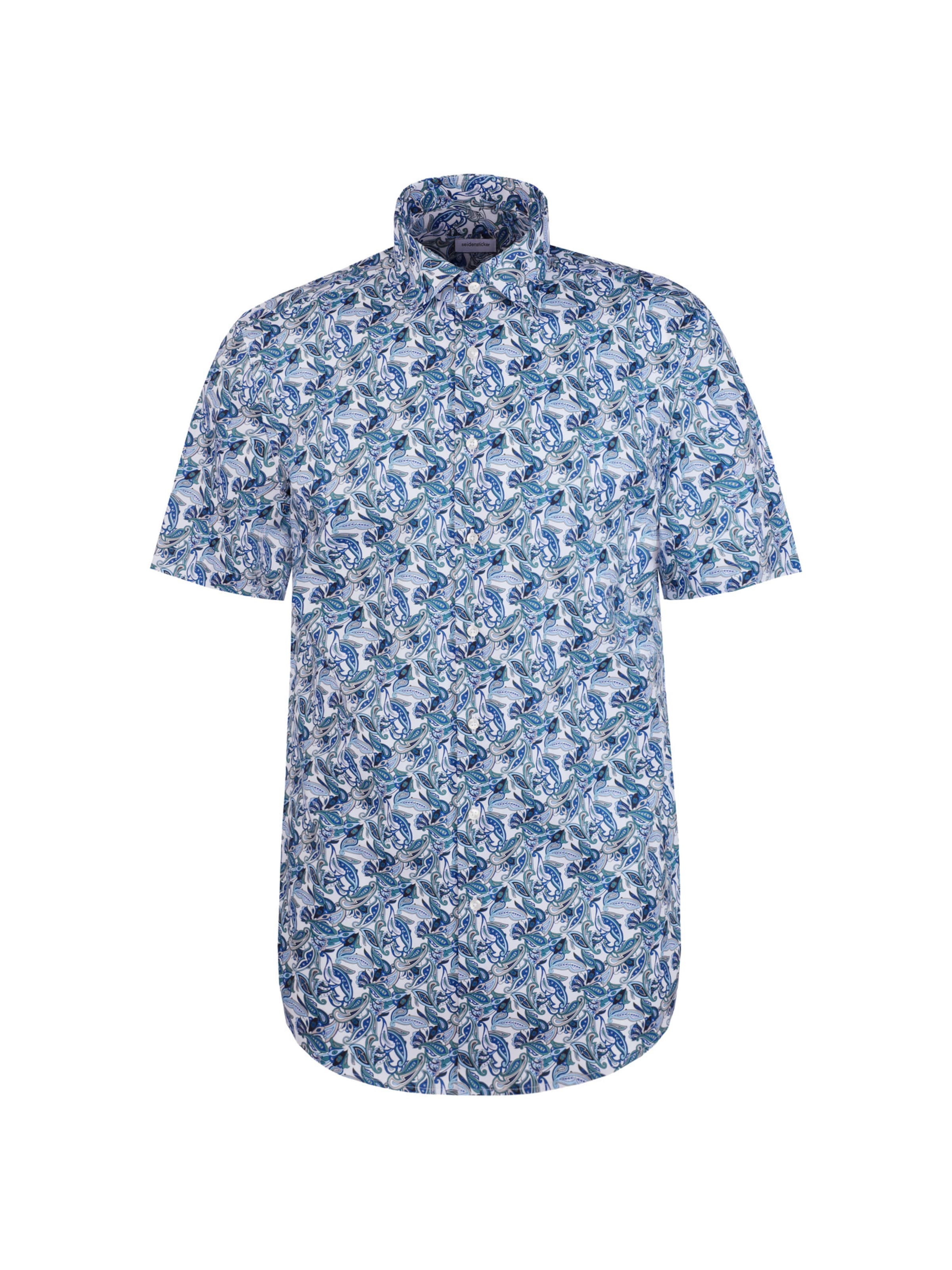 SEIDENSTICKER Regular fit Overhemd in Blauw: voorkant