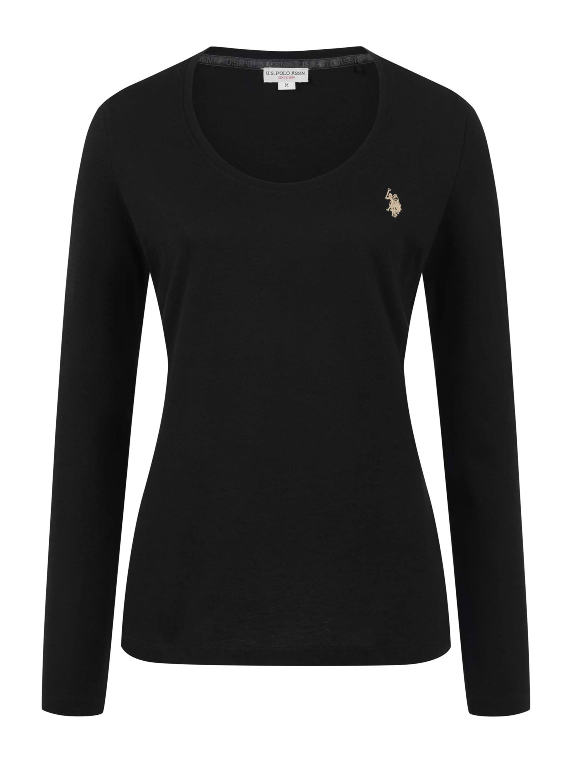 U.S. POLO ASSN. Shirt in Black: front
