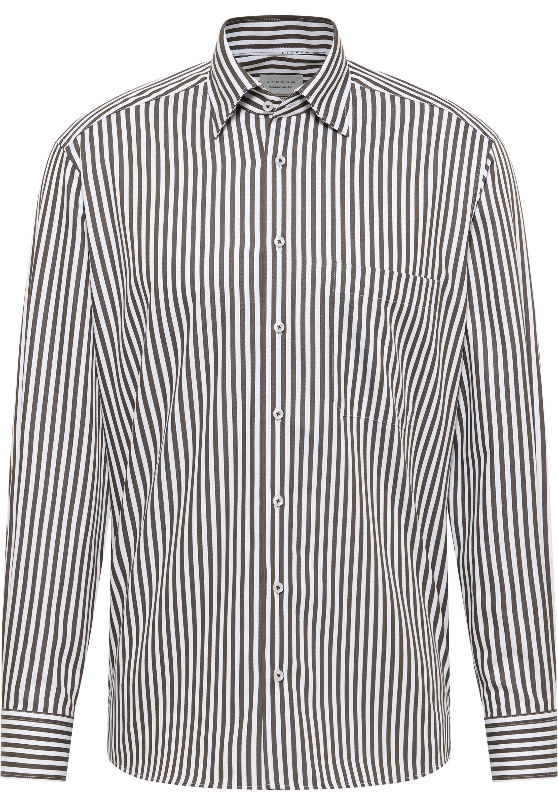 ETERNA Businesshemd in Braun: Vorderseite