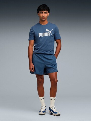 PUMA Shirt 'Puma Ess No. 1 Logo Tee S' in Blauw