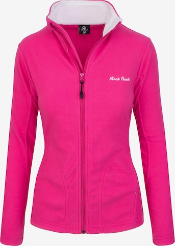 Rock Creek Fleecejacke in Pink: Vorderseite