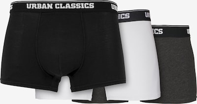 Urban Classics Boxershorts in anthrazit / schwarz / weiß, Produktansicht