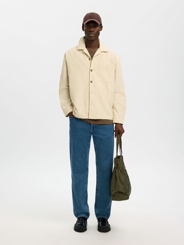 SELECTED - Ajuste regular Camisa en beige