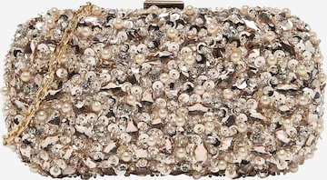 mascara Clutch 'RAYBEADS' in Beige: front