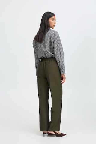 b.young - Pierna ancha Pantalón de pinzas 'BYDANTA' en verde
