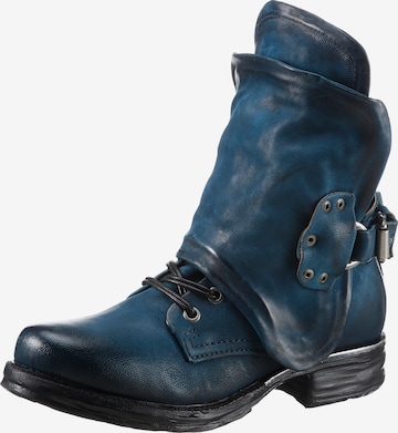 A.S.98 Schnürstiefelette in Blau: predná strana