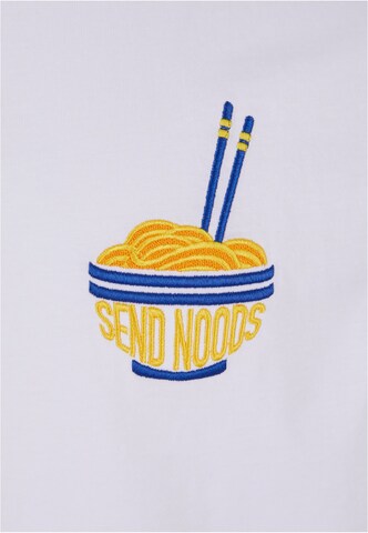 T-Shirt 'Send Noods' Mister Tee en blanc