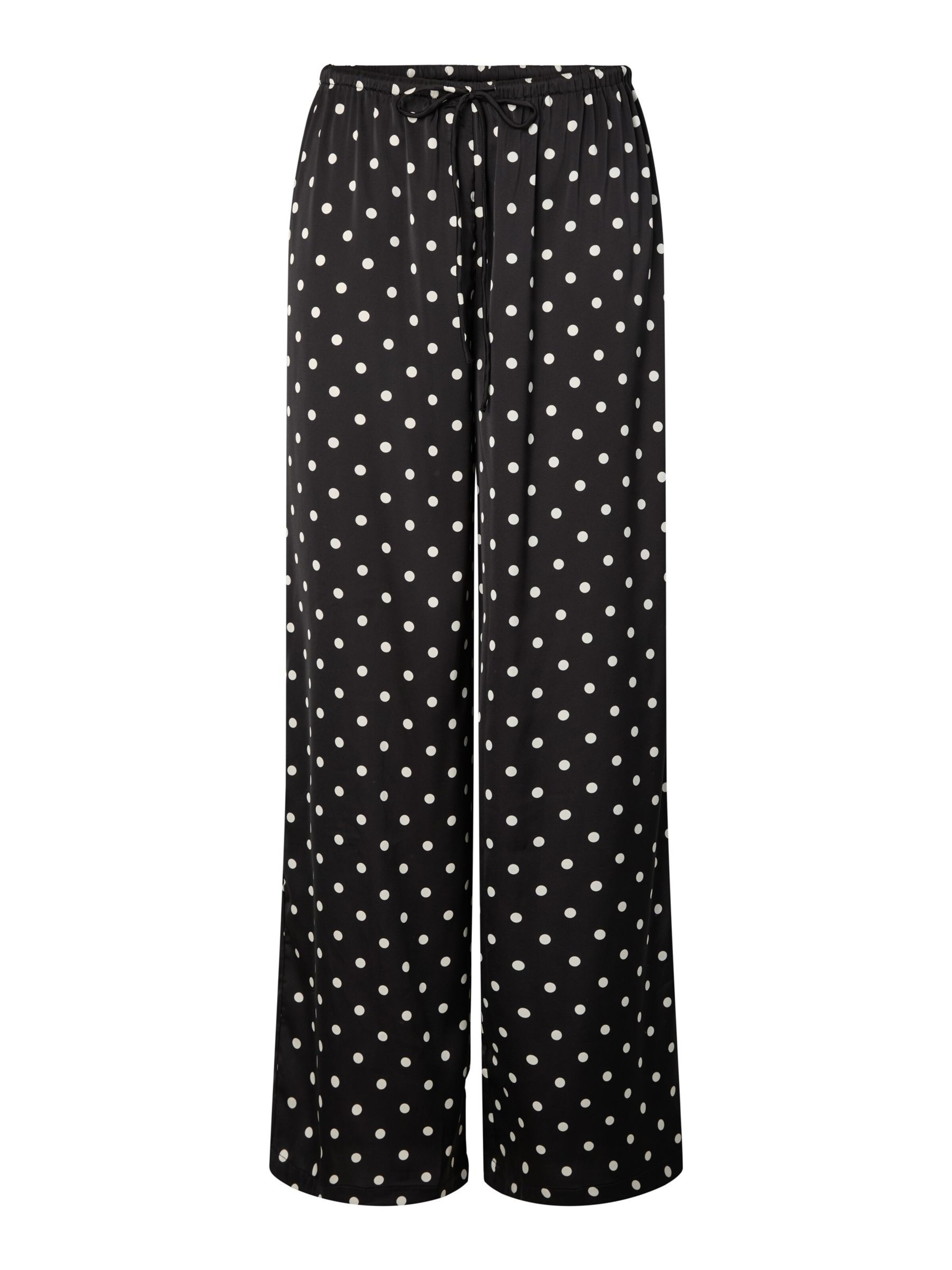 PIECES - Pierna ancha Pantalón 'PCJYTTA' en negro: frente