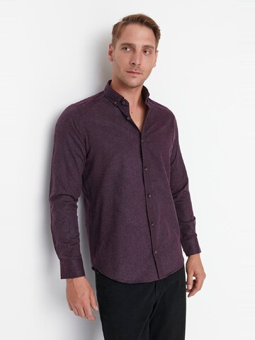 Regular fit Camicia di Trendyol in lilla: frontale