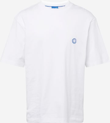 T-Shirt 'Niley' HUGO Blue en blanc : devant