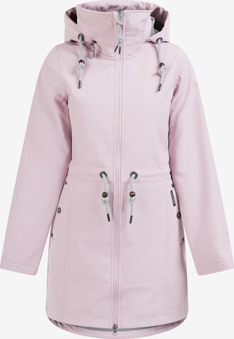 Manteau fonctionnel Schmuddelwedda en rose : devant