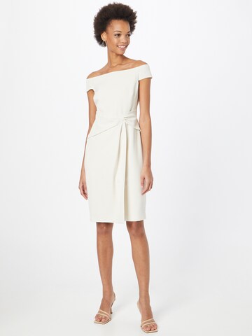 Lauren Ralph Lauren Cocktail Dress 'SARAN' in Beige