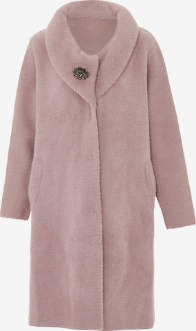 Cardigan caneva en rose : devant