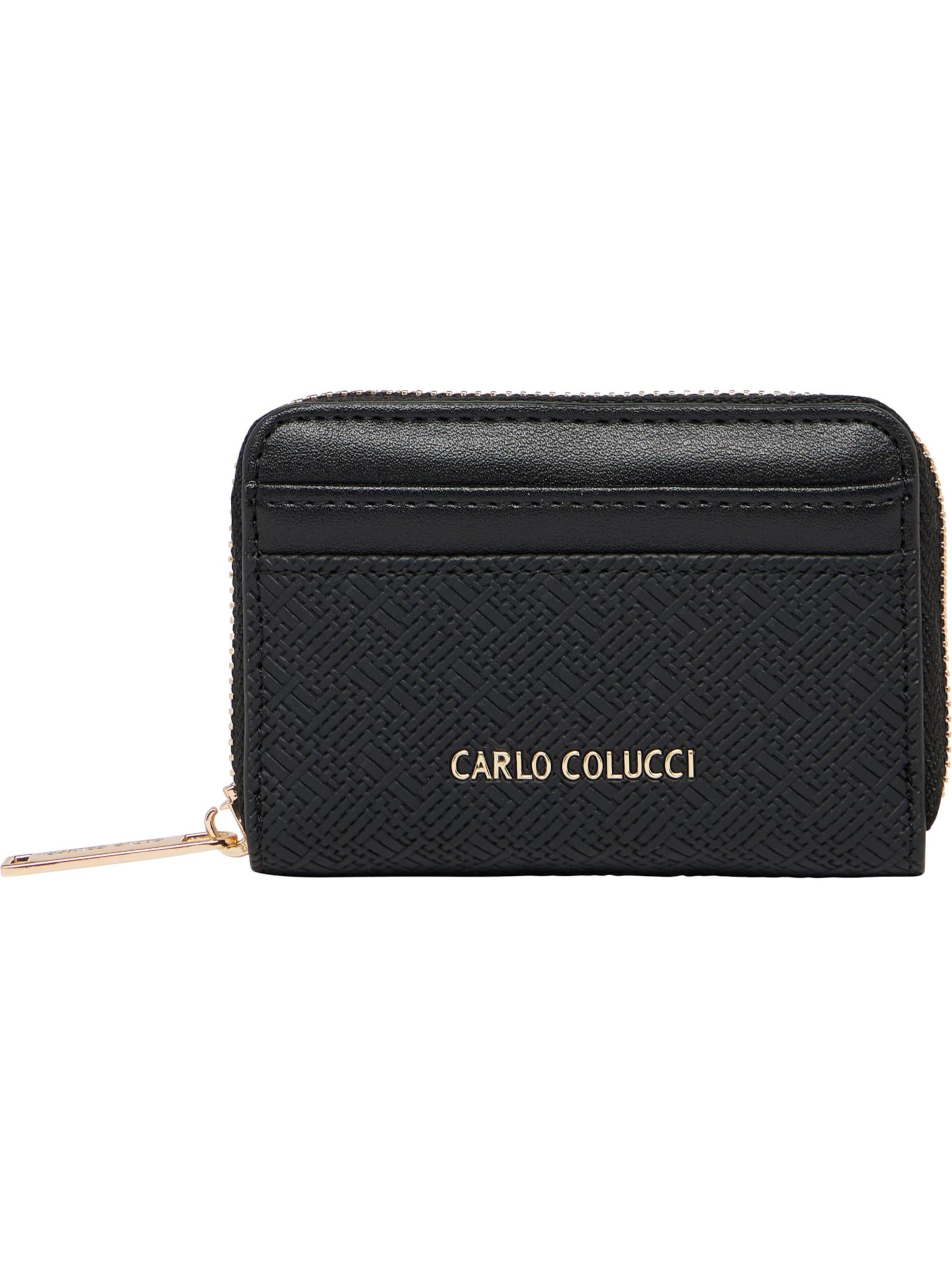Carlo Colucci Portemonnee 'Dezini' in Zwart: voorkant