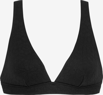 BUFFALO Triangle Bikini Top in Black: front