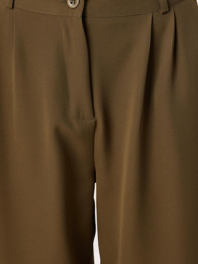 Pantaloni con pieghe Happiness İstanbul di colore oliva, Visualizzazione prodotti