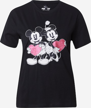 T-shirt 'MICKEY' ONLY en noir : devant