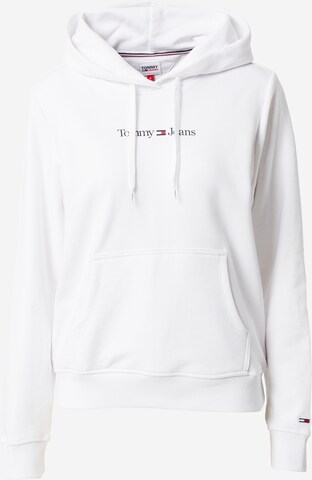 Tommy Jeans Sweatshirt i vit: framsida