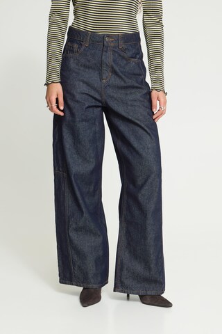 Wide Leg Jean 'BLICH' ICHI en bleu : devant