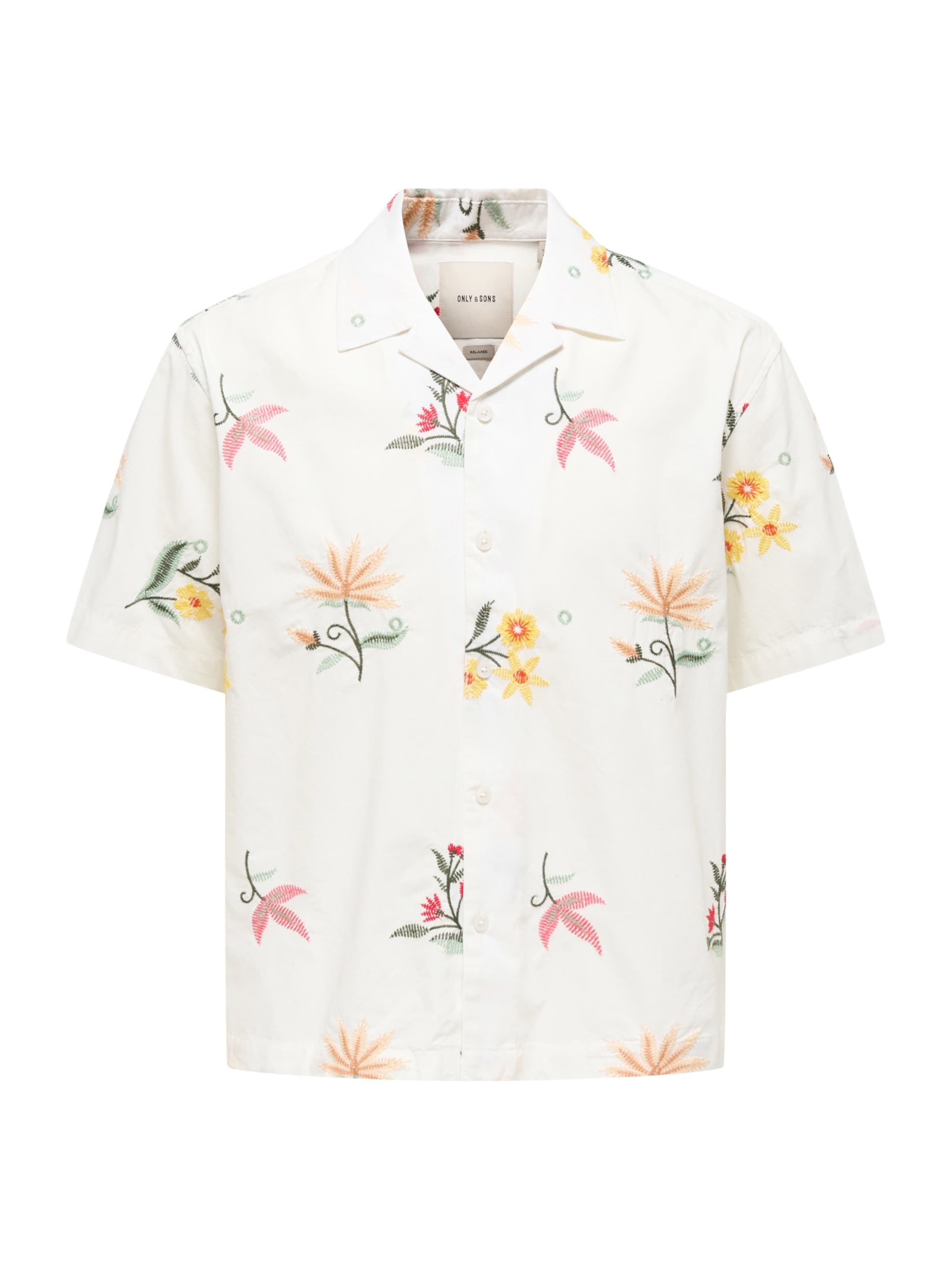 Only & Sons Mugav suurus Triiksärk 'ONSEDWARD', värv valge: eest vaates