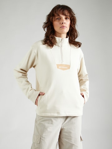 Sweat de sport 'Lodge' COLUMBIA en blanc : devant