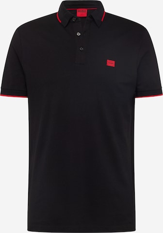 HUGO Red - Camiseta 'Deresino' en negro: frente