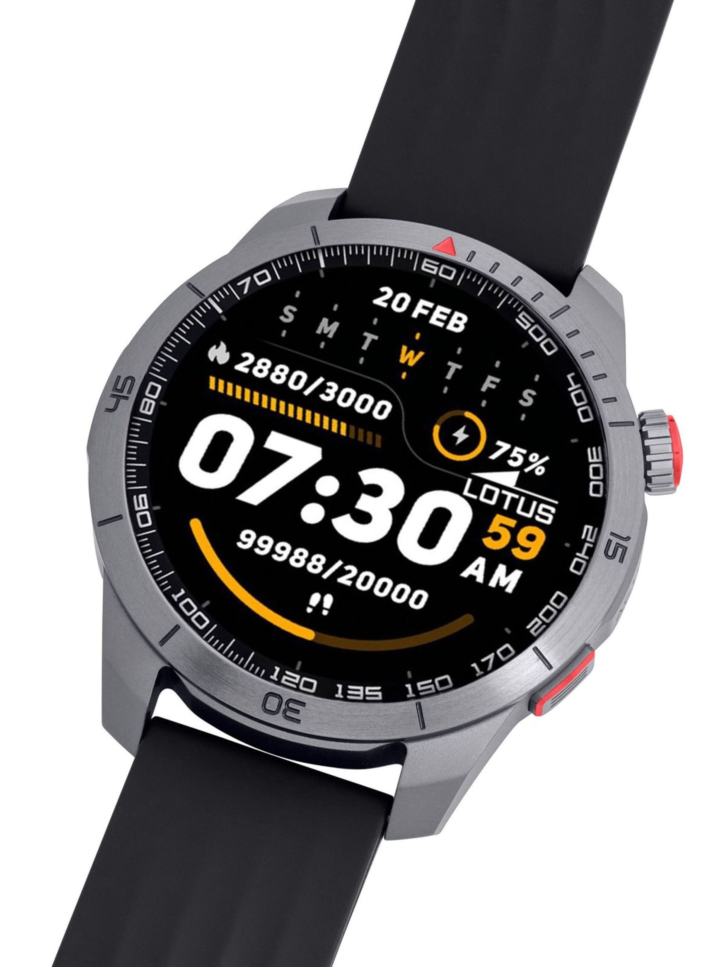 Lotus Digitaluhr‌‌‌‌ in Schwarz