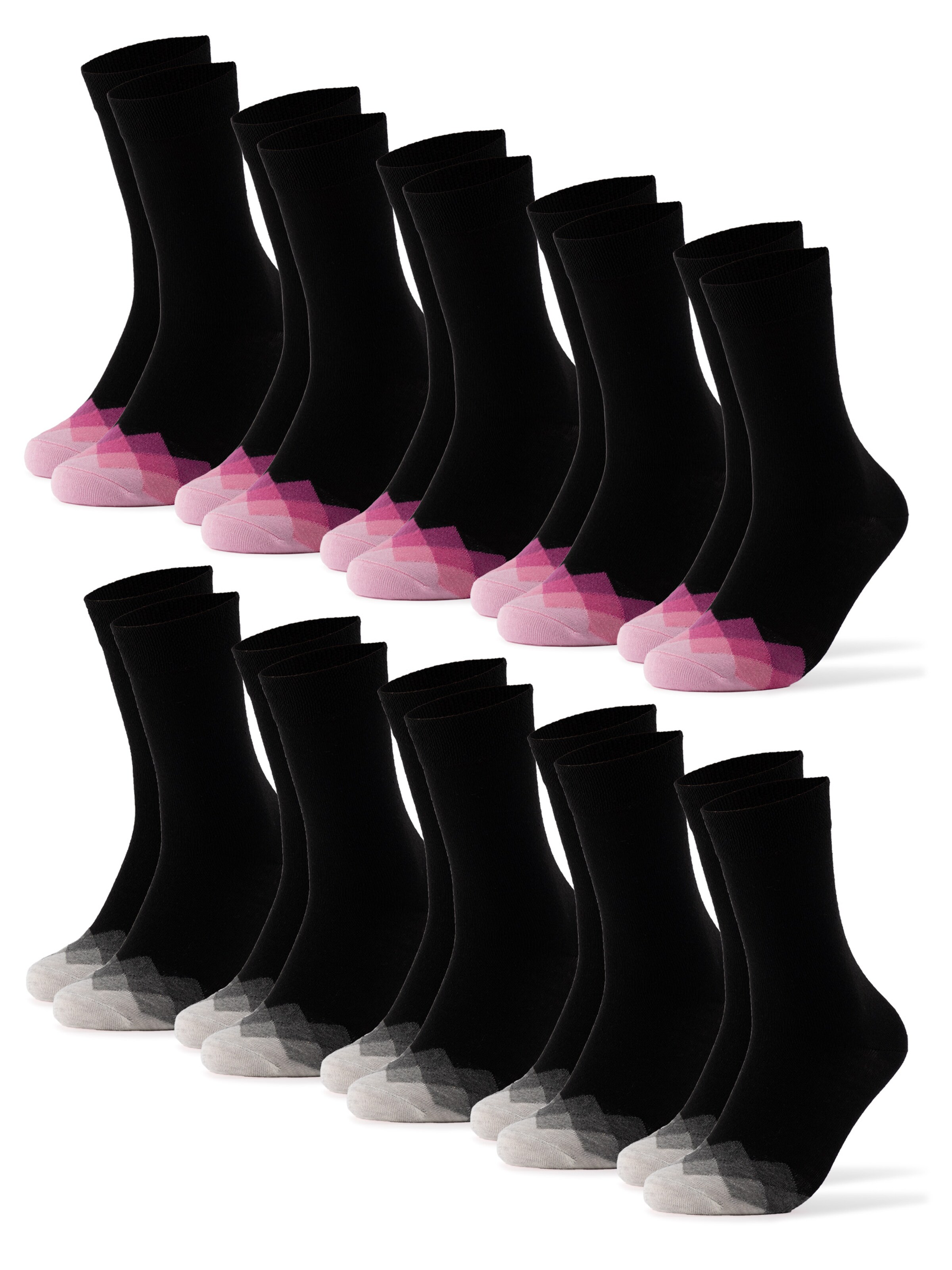 Occulto Socks 'Evelin' in Black: front