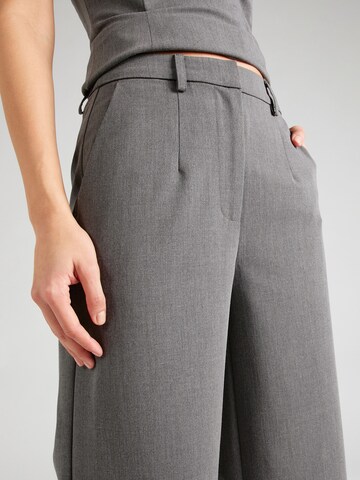 minimum Wide Leg Bukse i grå