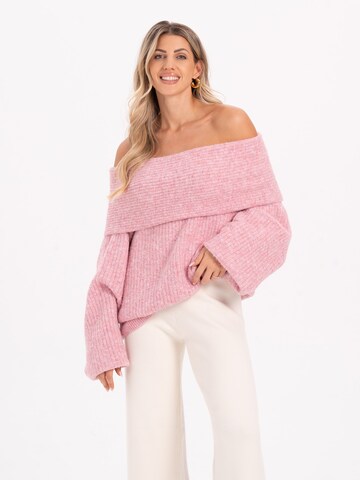MYLAVIE by Sarah Harrison Pulóver - rózsaszín: elől