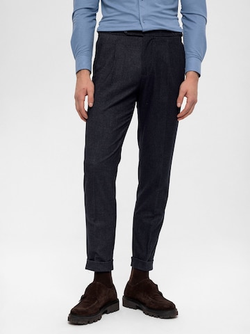 Coupe slim Pantalon à pince Antioch en bleu : devant