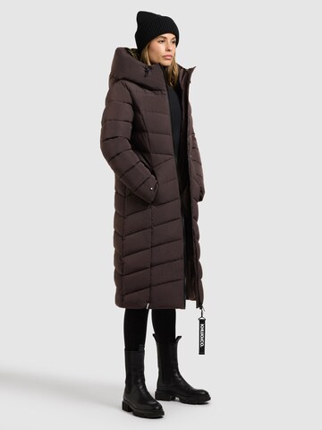 khujo Winter Jacket 'Flesch' in Purple