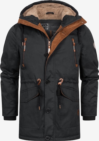 INDICODE JEANS Winterjacke 'Gillespie' in Schwarz: Vorderseite