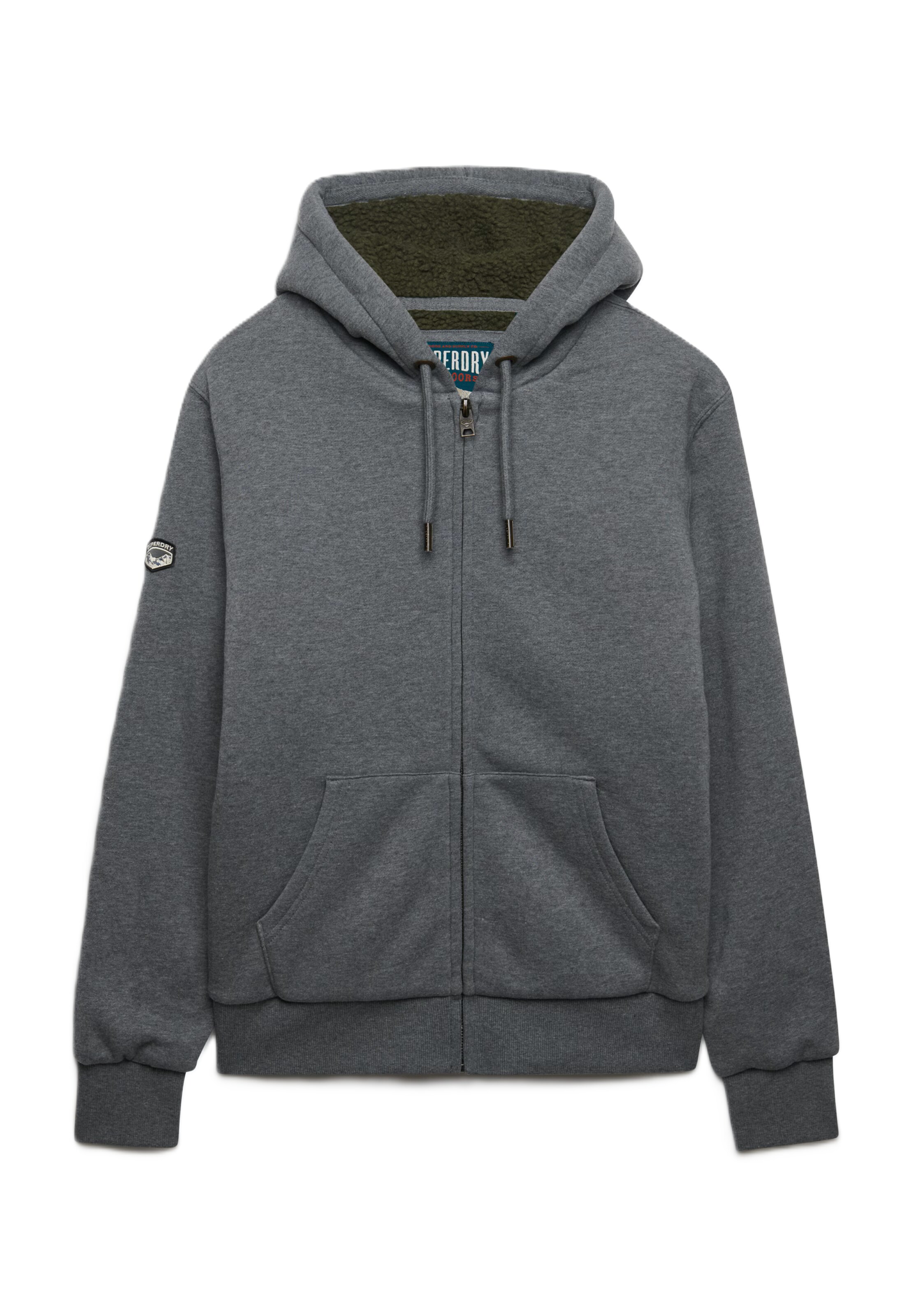 Superdry & Co Mikina – šedá: přední strana